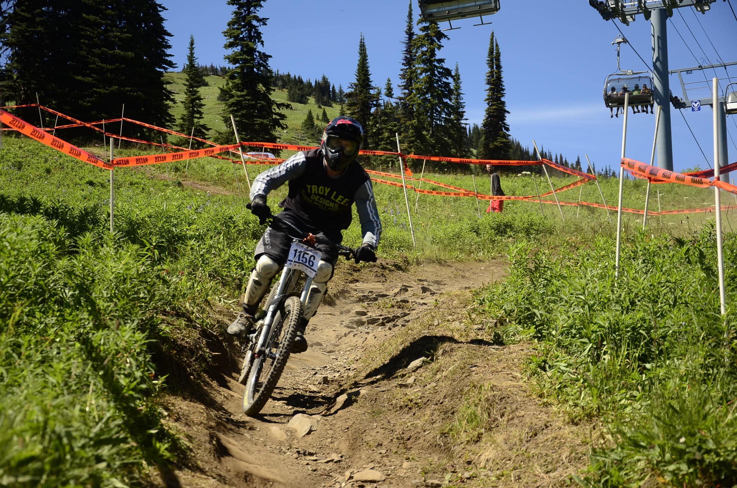Morgan O'Brien giving it his best in the BC Cup Race in Sun Peaks. - Photo Jamie Shinkewski