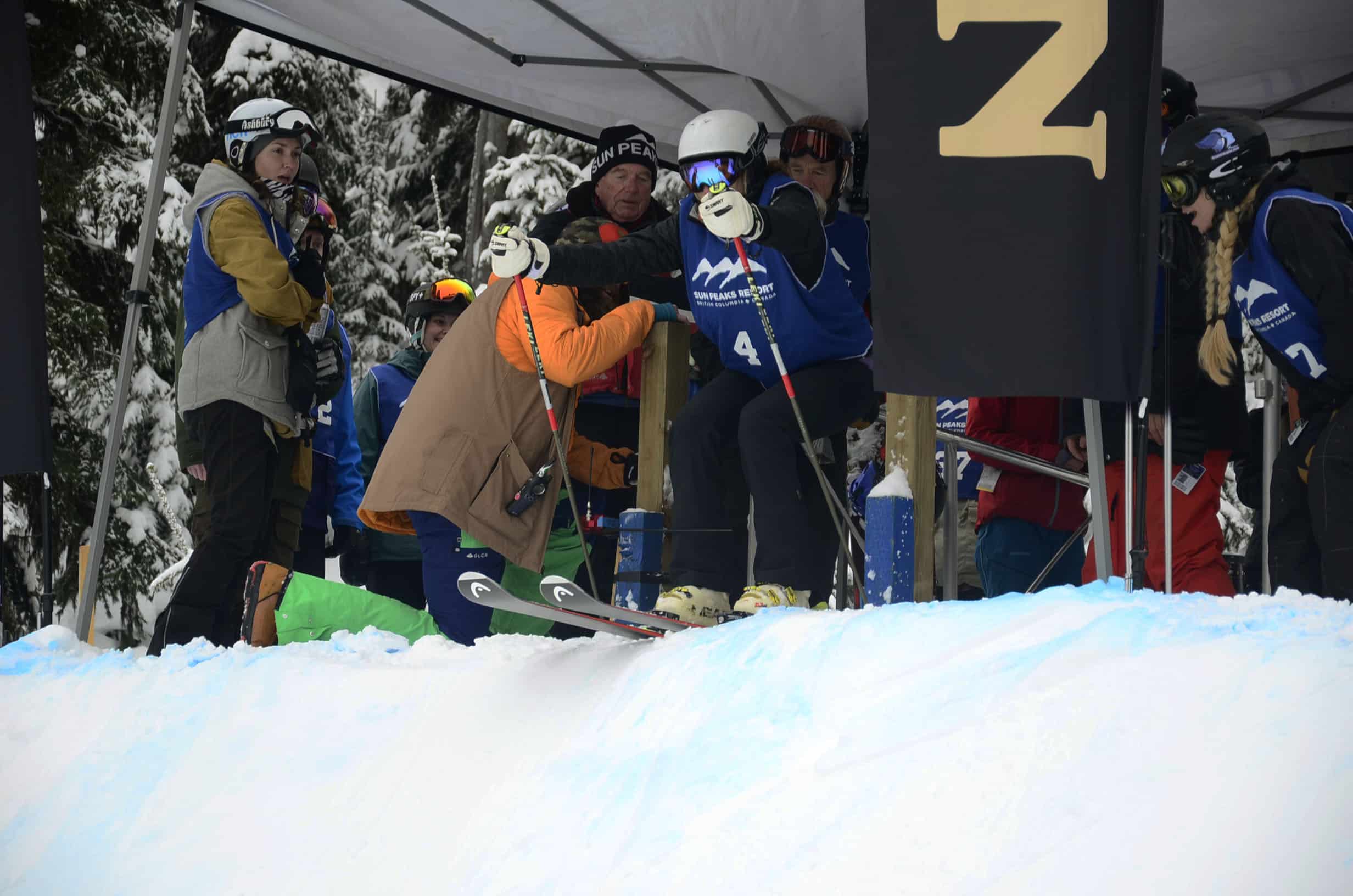 Anne Terwiel flies out of the gates on her way to a second-place finish.