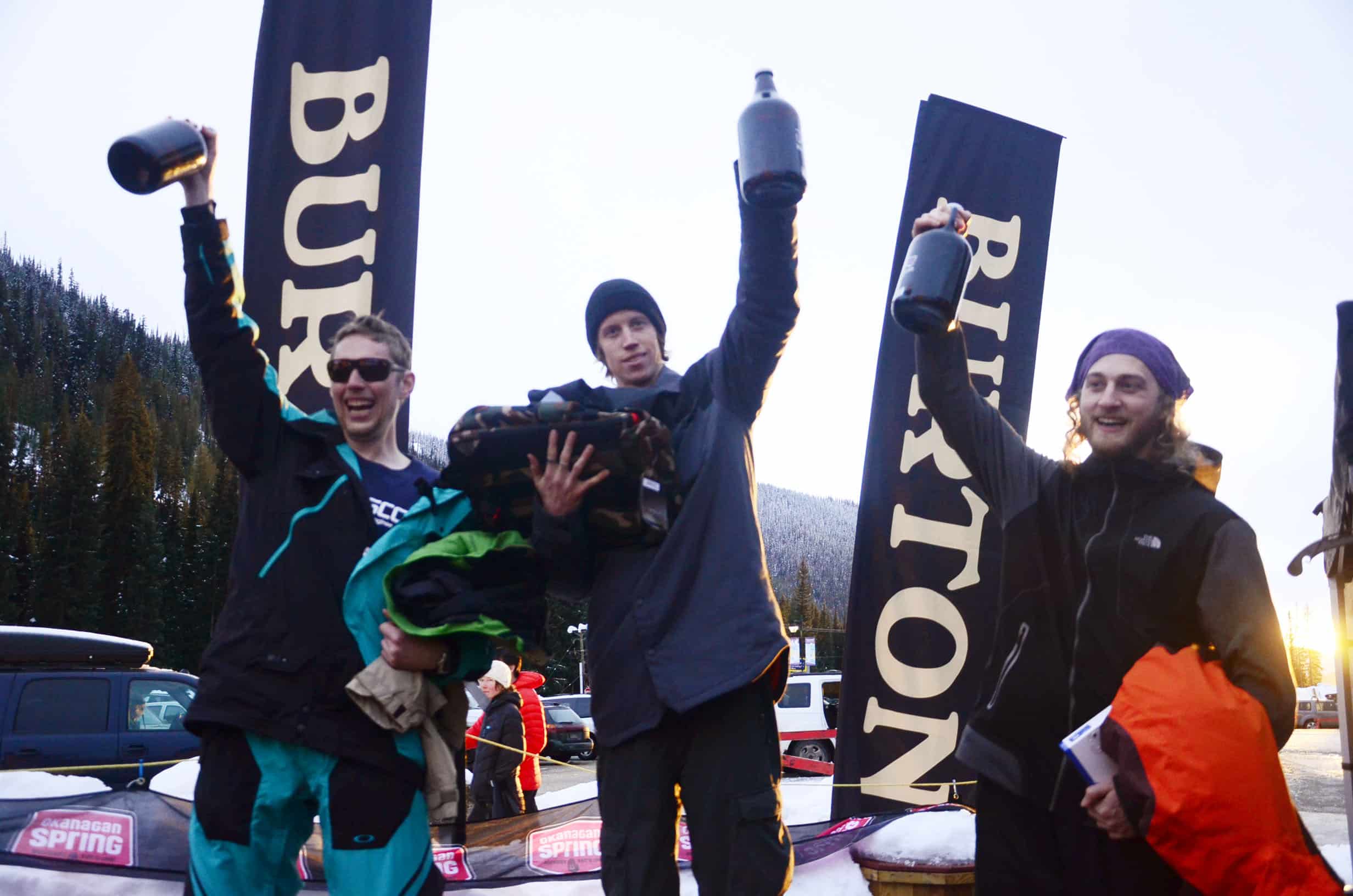 Men's open ski: 1st Kieran Nikula, 2nd Graham Funk, 3rd James Mcleod.