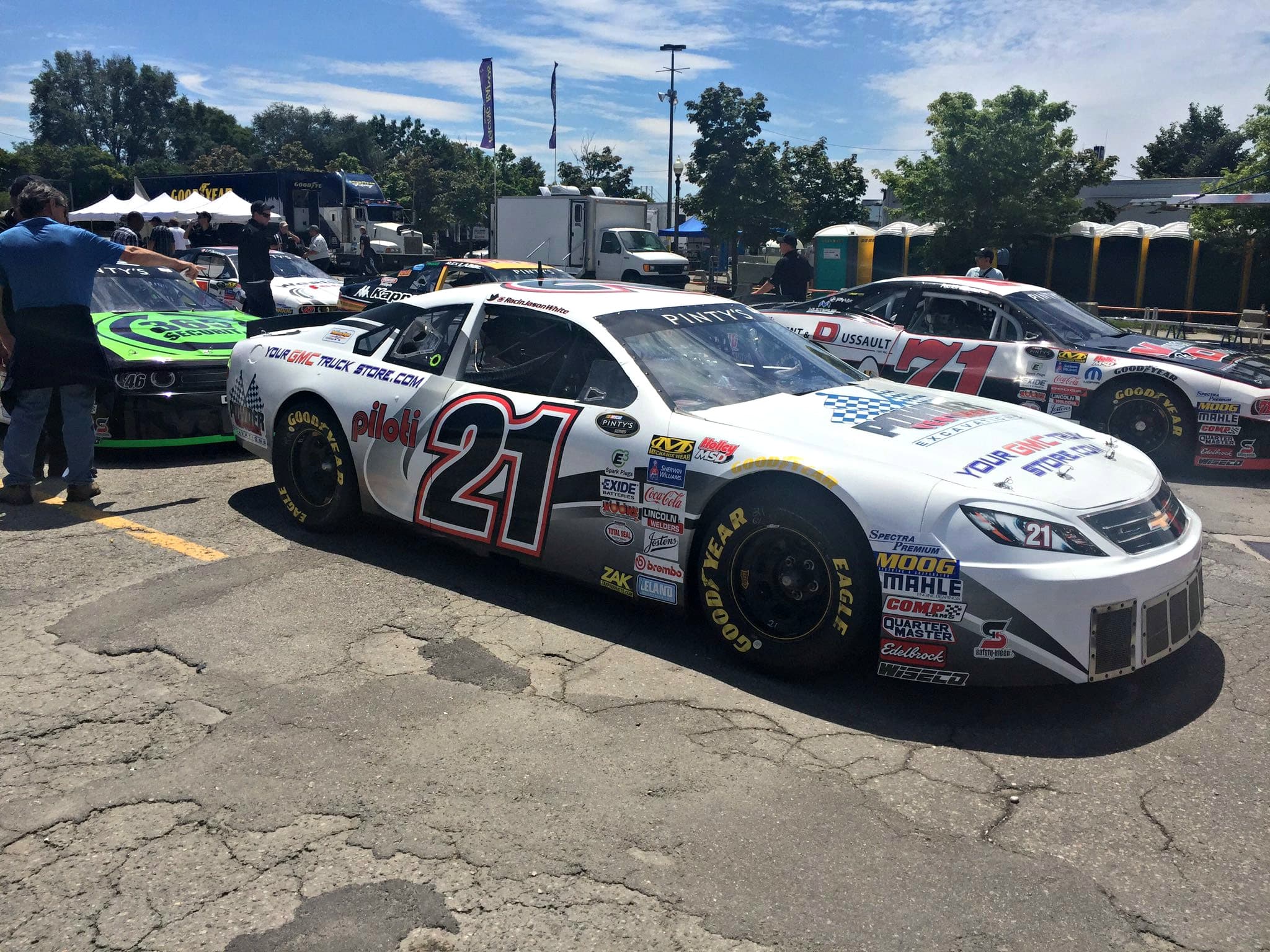 Jason White drove his No.21 car to a 15th place finish at the Pinty's Grand Prix Toronto. - Photo @RacinJasonWhite