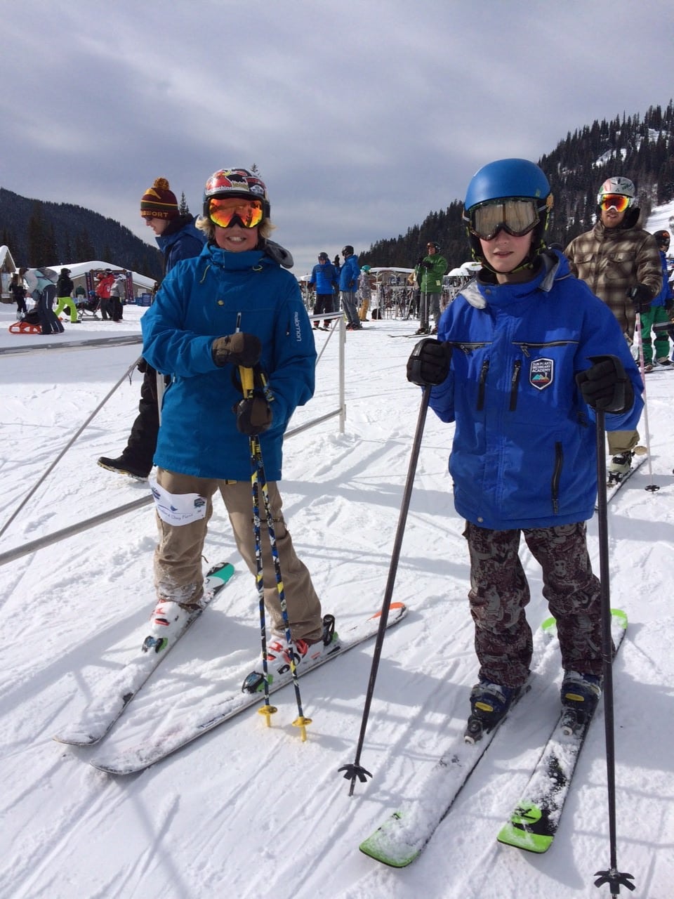 Racking them up: Students skied over 250 runs for an active first-time fundraiser. - Photo Submitted