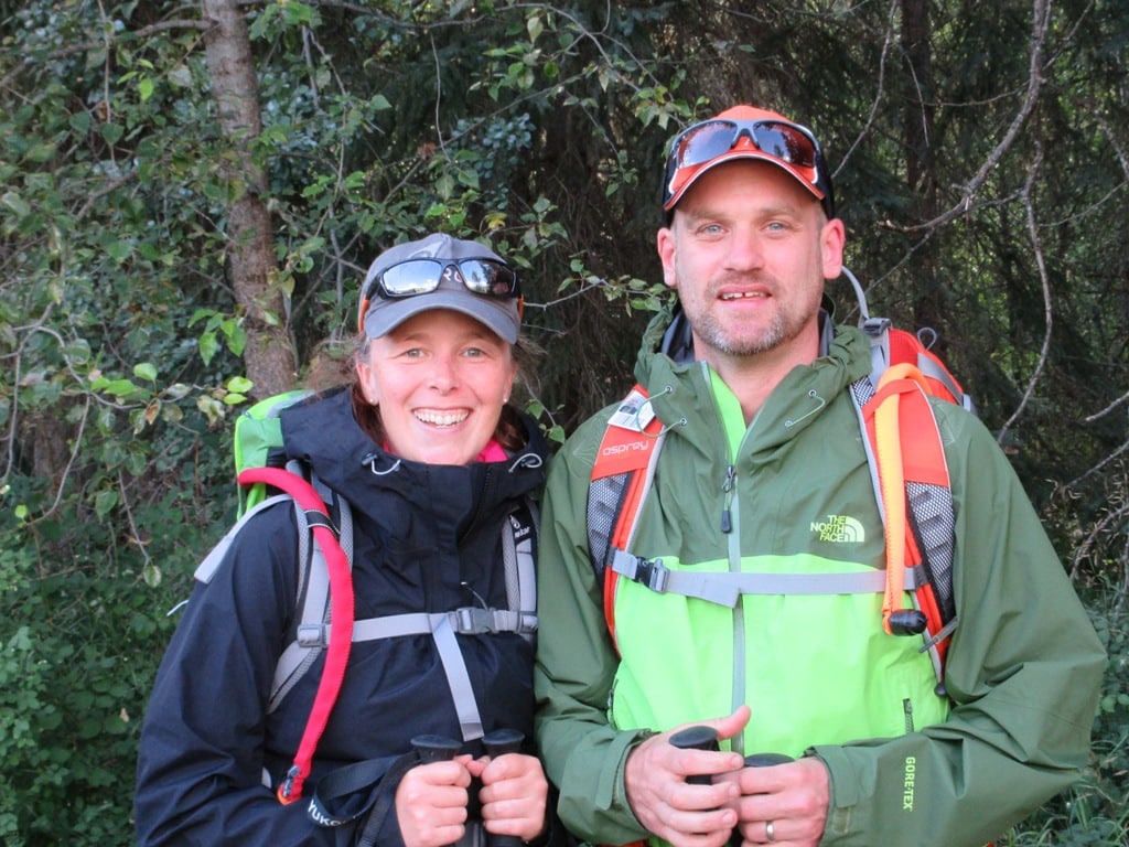 Helen and Mark Jones on a training hike at Sun Peaks. Photo-submitted.