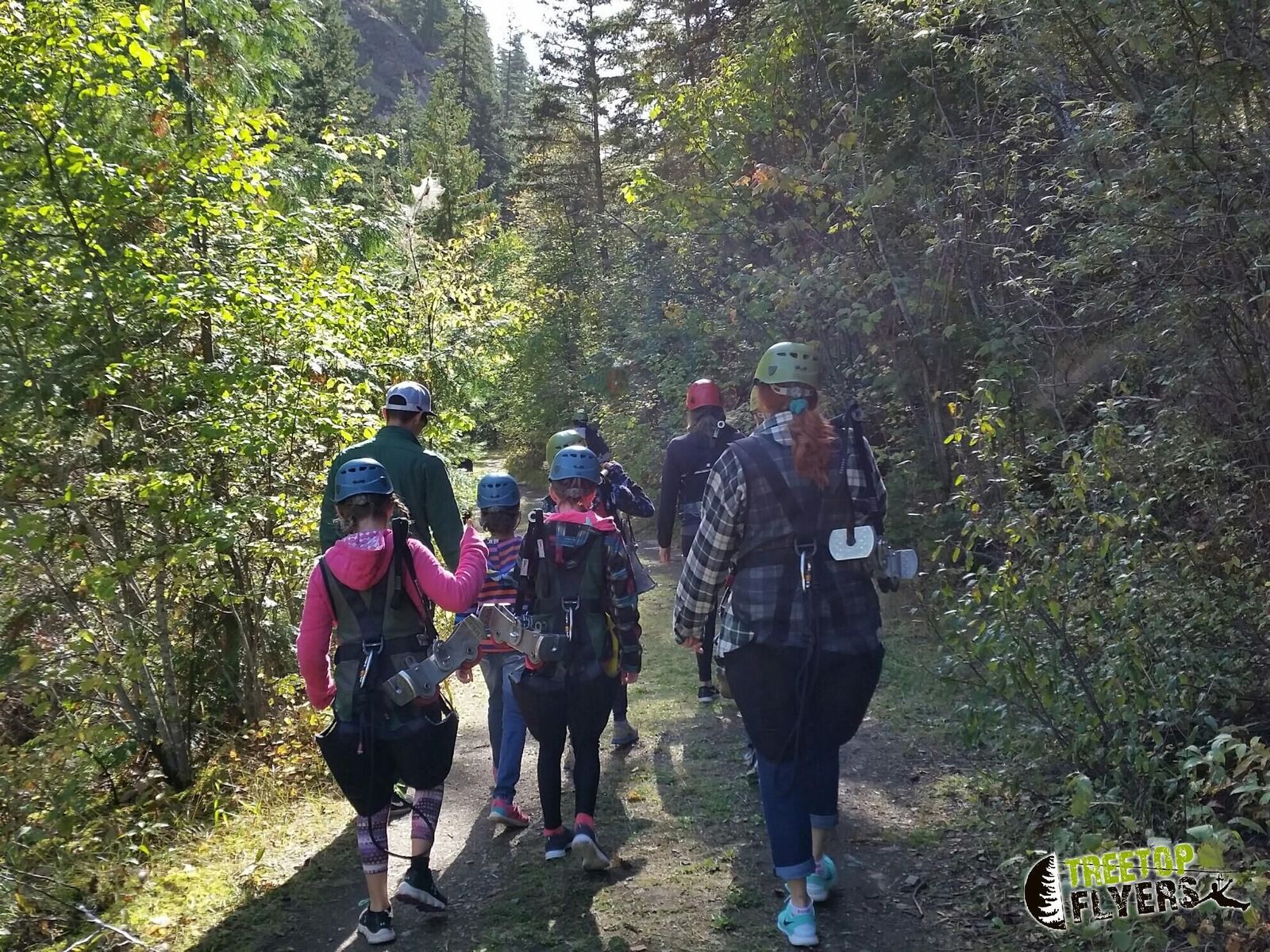 Walking through the canyon to the ziplines. Photo-submitted.