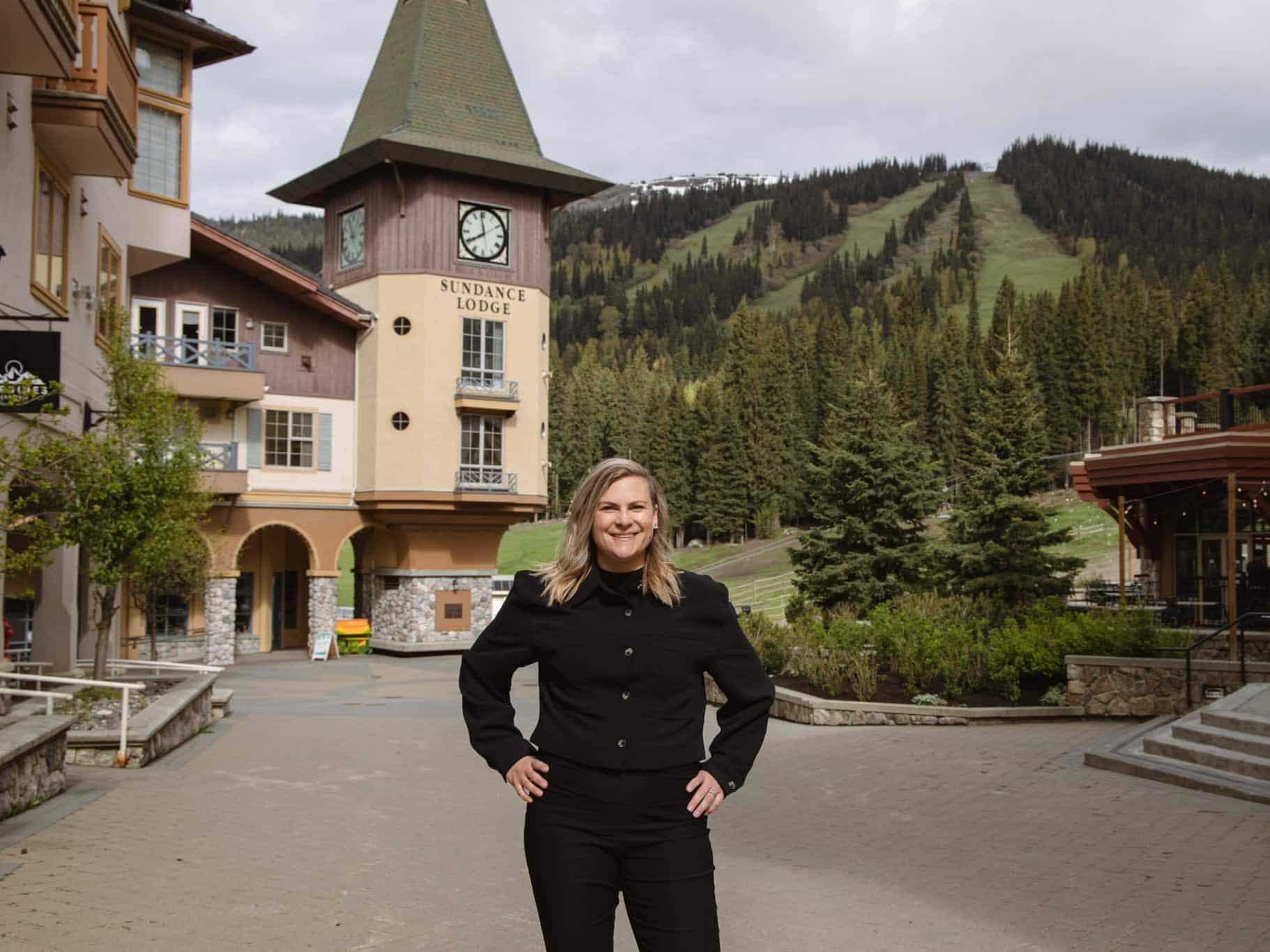 Executive director for Tourism Sun Peaks, Naomi Kerchinsky, in Sun Peaks Village.
