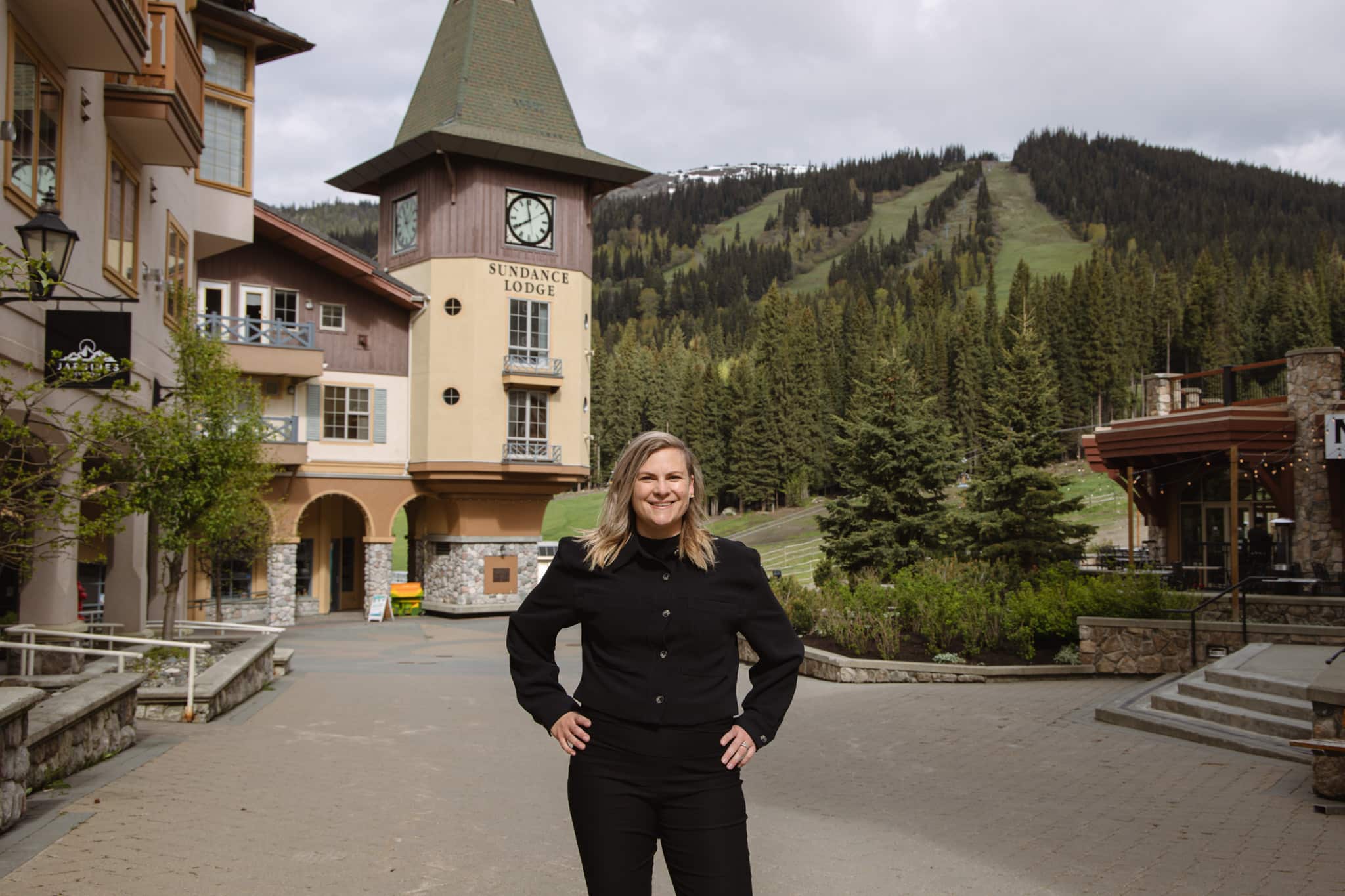 Executive director for Tourism Sun Peaks, Naomi Kerchinsky, in Sun Peaks Village.