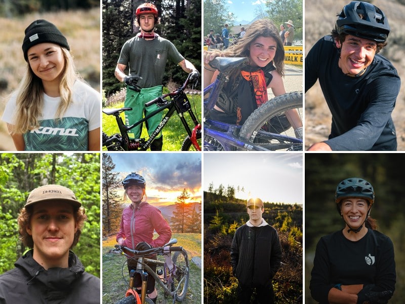 The 2024 bike Summer Ambassadors for SPR. Top row, left to right: Kyleigh Stewart, Brock Hawes, Kiera Melnechuk, Johnathan Helly. Bottom row, left to right: Marcus Cant, Jennifer McHugh, Noah Lara, Kelly Kozevnikov. Photo provided by Sam Loxton
