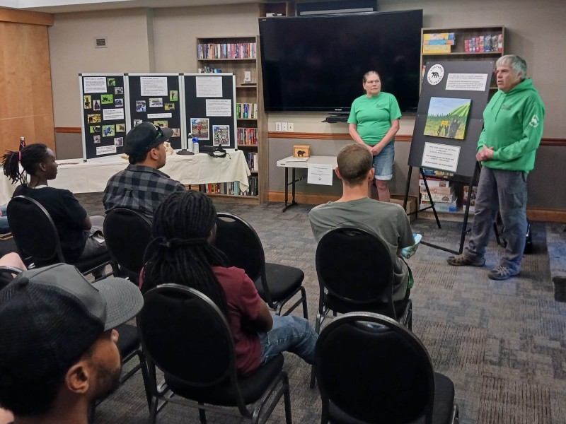 Sun Peaks Bear Aware completes their education initiative by presenting to Bear Country staff. Photo by